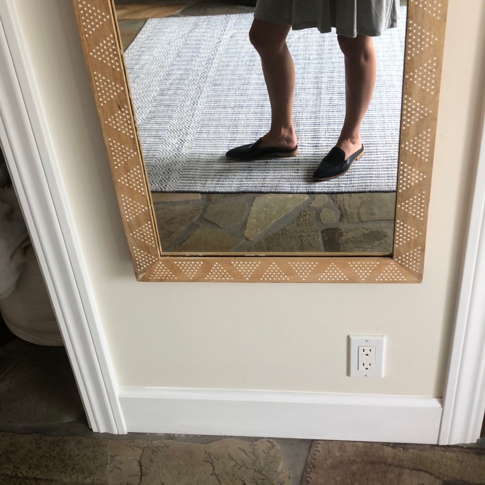 Everlane modern Loafer mule. Navy - Picture 7 of 7